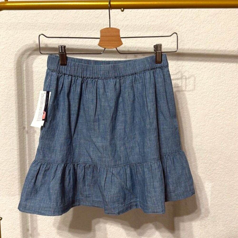 NWT Vineyard Vines Girls Jean Skirt Size 14 Blue